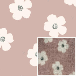 Printed Faux Shearling JEXY Pink / White